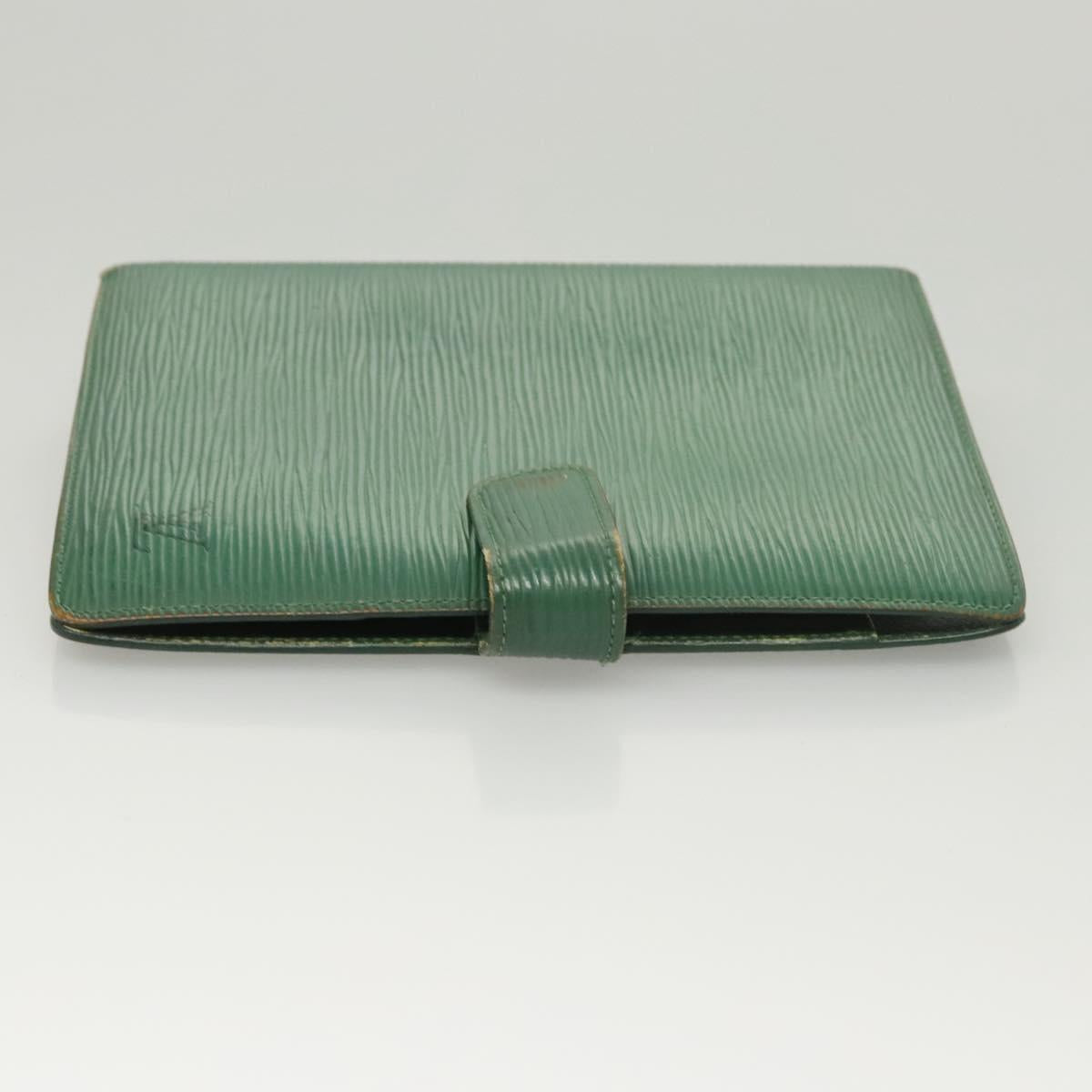 LOUIS VUITTON Monogram Epi Key Case Day Planner Cover 2Set Green LV Auth BA1190