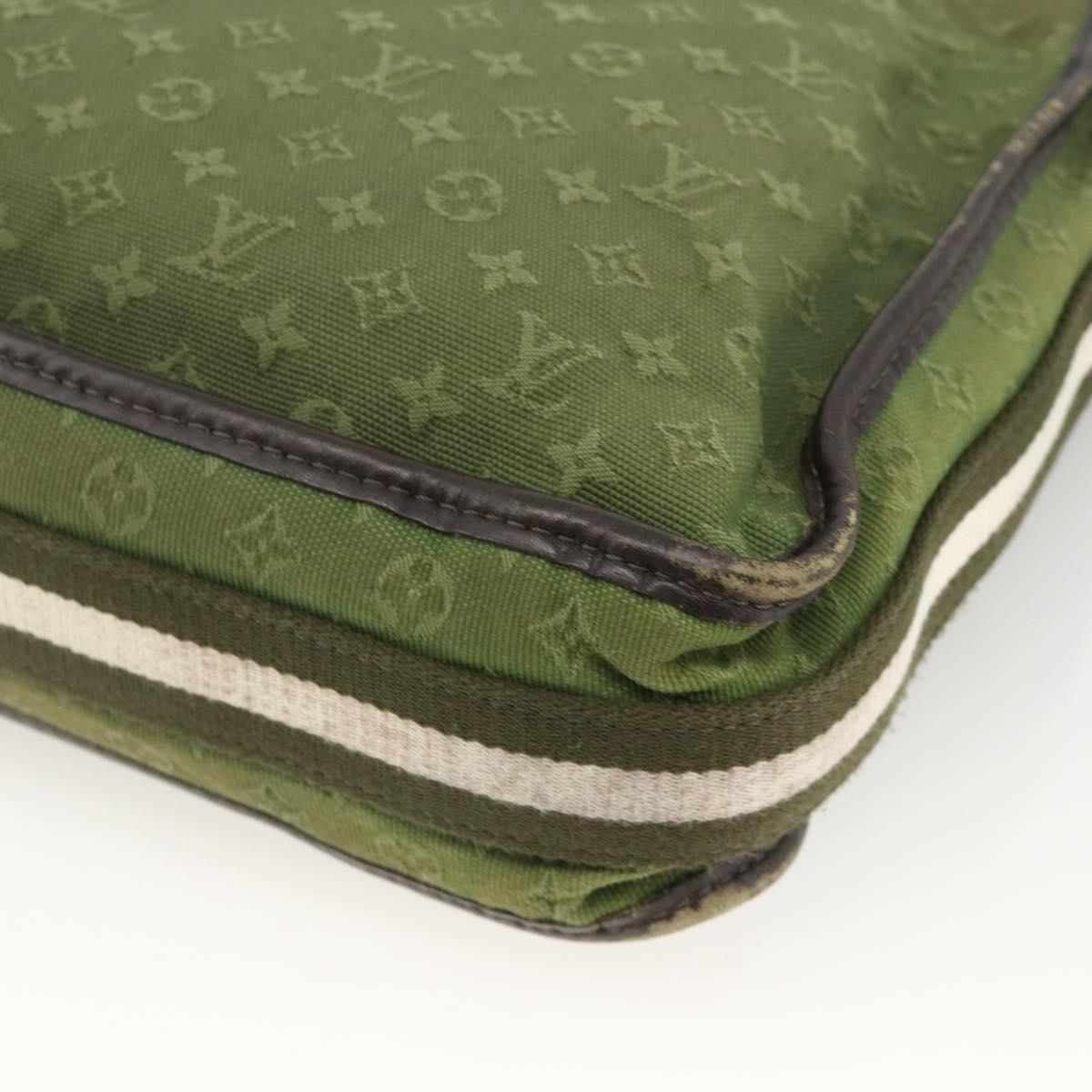 LOUIS VUITTON Monogram Mini Besace Mary Kate Bag TST Khaki M92322 Auth BA11900