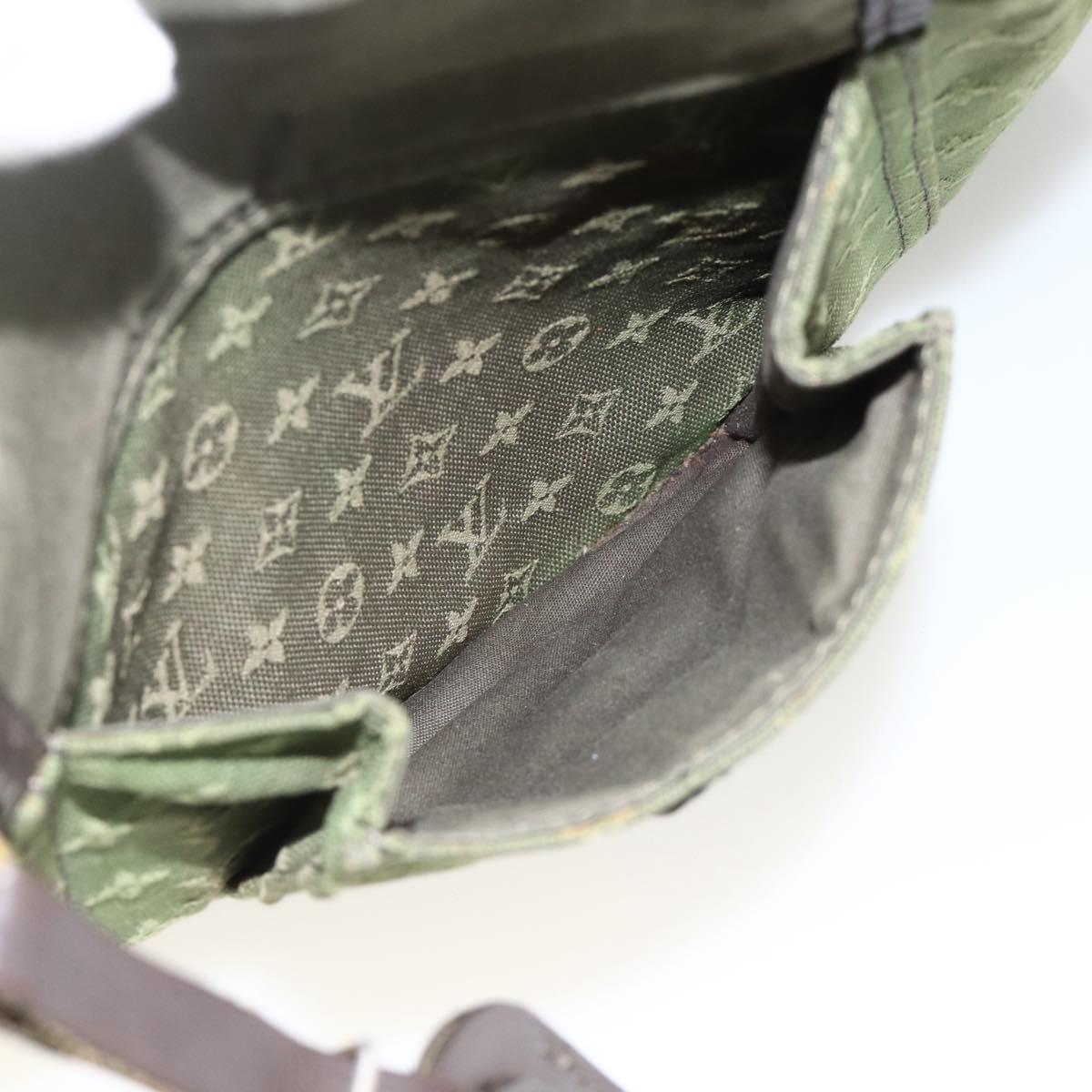 LOUIS VUITTON Monogram Mini Besace Mary Kate Bag TST Khaki M92322 Auth BA11900