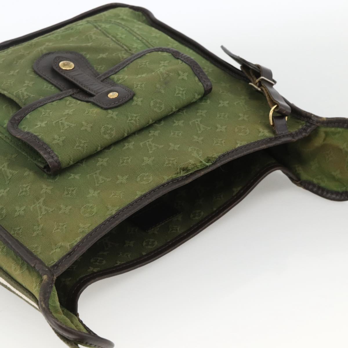 LOUIS VUITTON Monogram Mini Besace Mary Kate Bag TST Khaki M92322 Auth BA11900