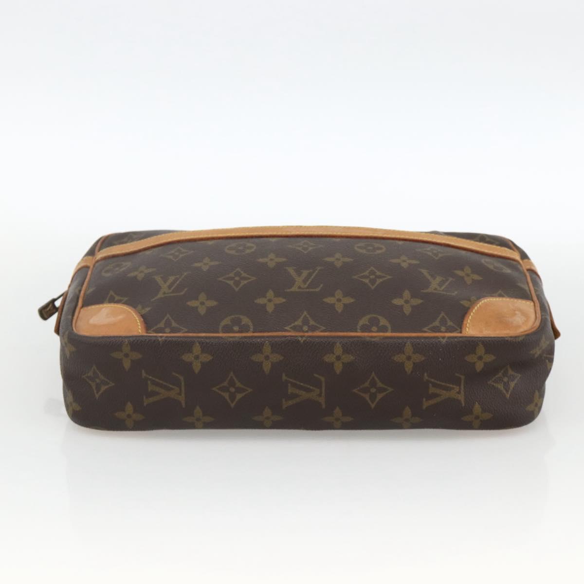 LOUIS VUITTON Monogram Compiegne 28 Clutch Bag M51845 LV Auth BA11912