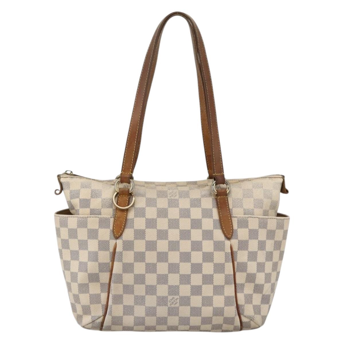 LOUIS VUITTON Damier Azur Totally PM Tote Bag N41280 LV Auth BA11922
