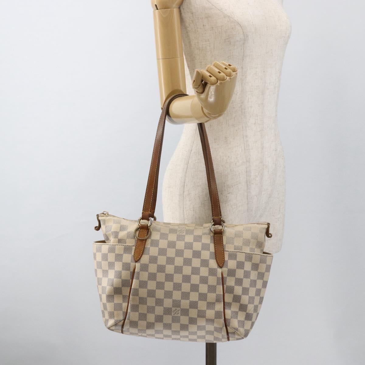 LOUIS VUITTON Damier Azur Totally PM Tote Bag N41280 LV Auth BA11922