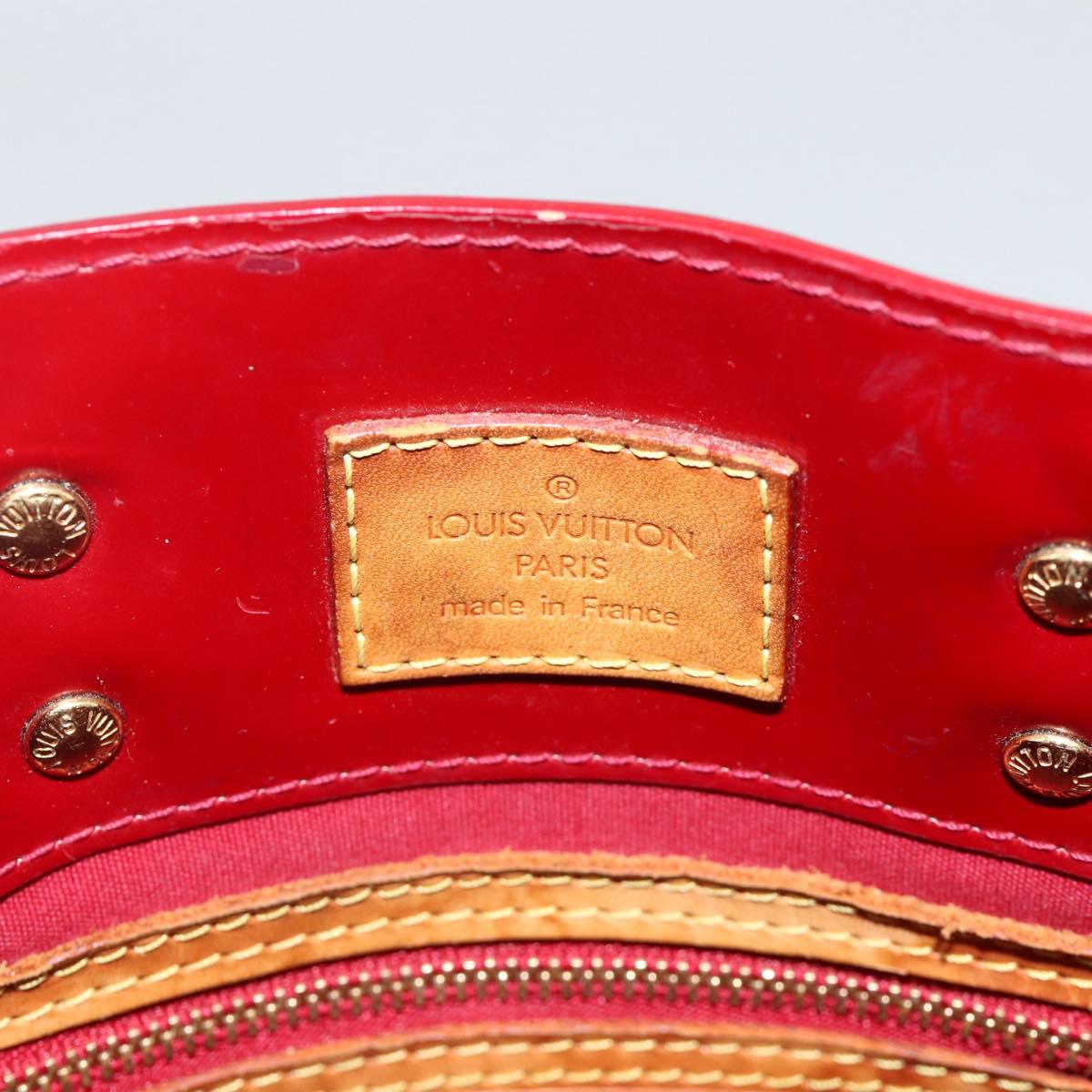 LOUIS VUITTON Vernis Reade PM Hand Bag Pomme D'amour M91990 LV Auth BA11925