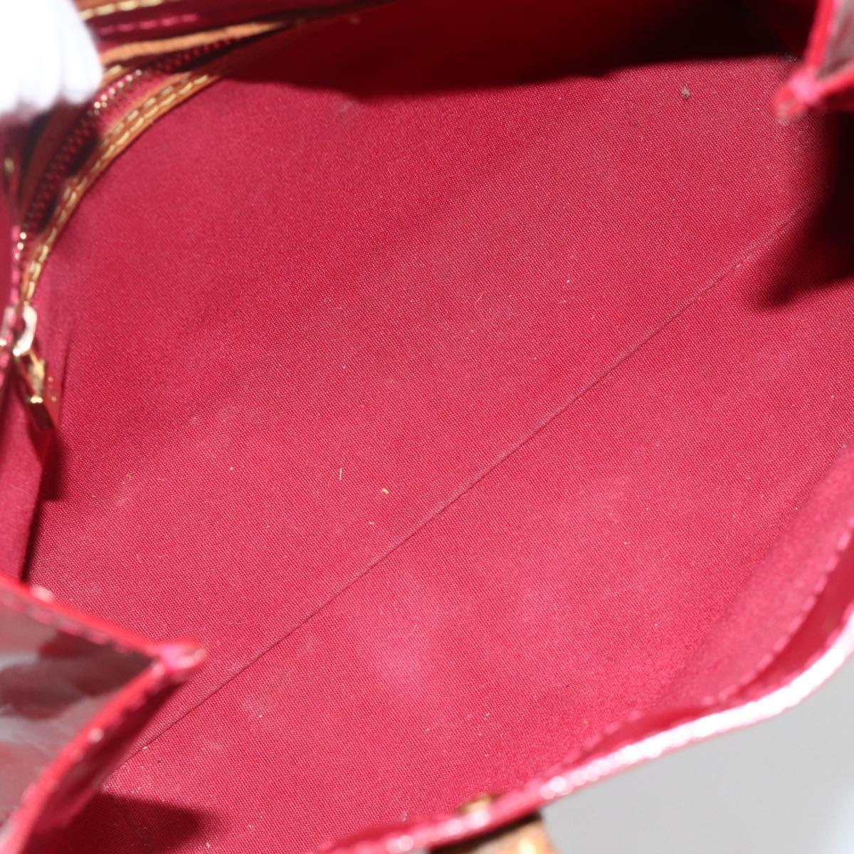 LOUIS VUITTON Vernis Reade PM Hand Bag Pomme D'amour M91990 LV Auth BA11925