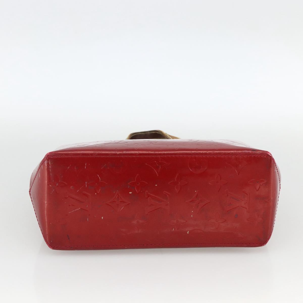 LOUIS VUITTON Vernis Reade PM Hand Bag Pomme D'amour M91990 LV Auth BA11925