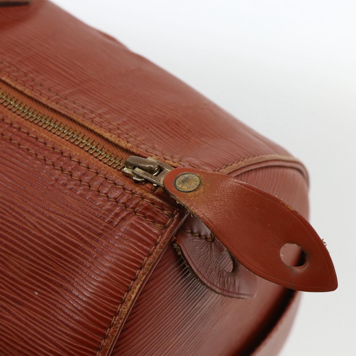 LOUIS VUITTON Epi Speedy 40 Hand Bag Brown Kenya M42983 LV Auth BA11926
