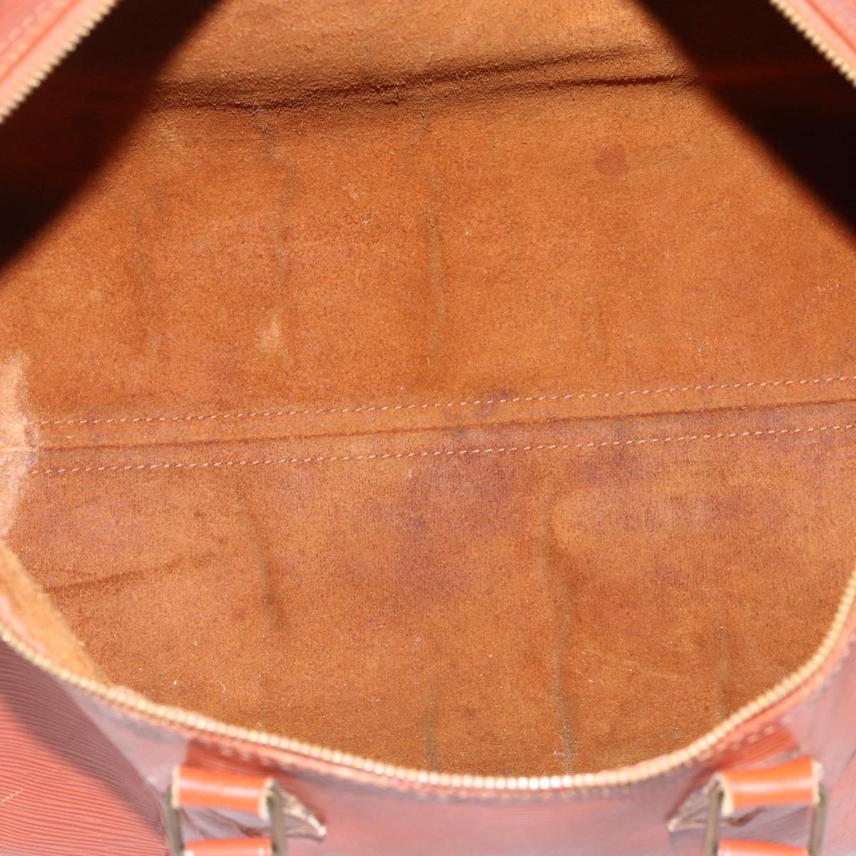 LOUIS VUITTON Epi Speedy 40 Hand Bag Brown Kenya M42983 LV Auth BA11926