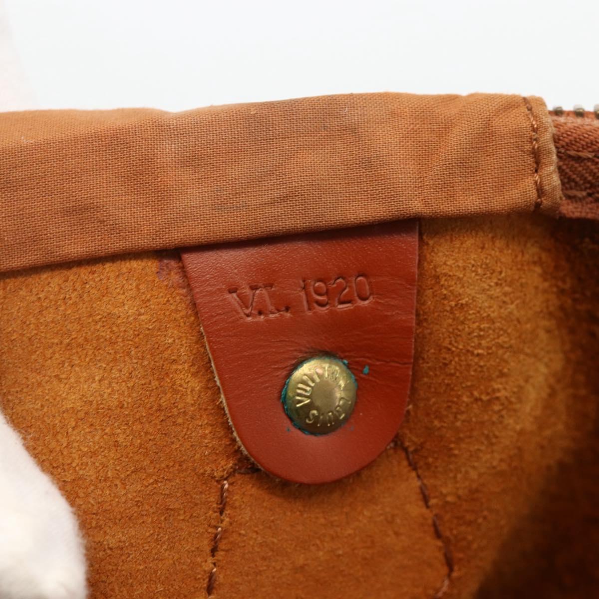 LOUIS VUITTON Epi Speedy 40 Hand Bag Brown Kenya M42983 LV Auth BA11926