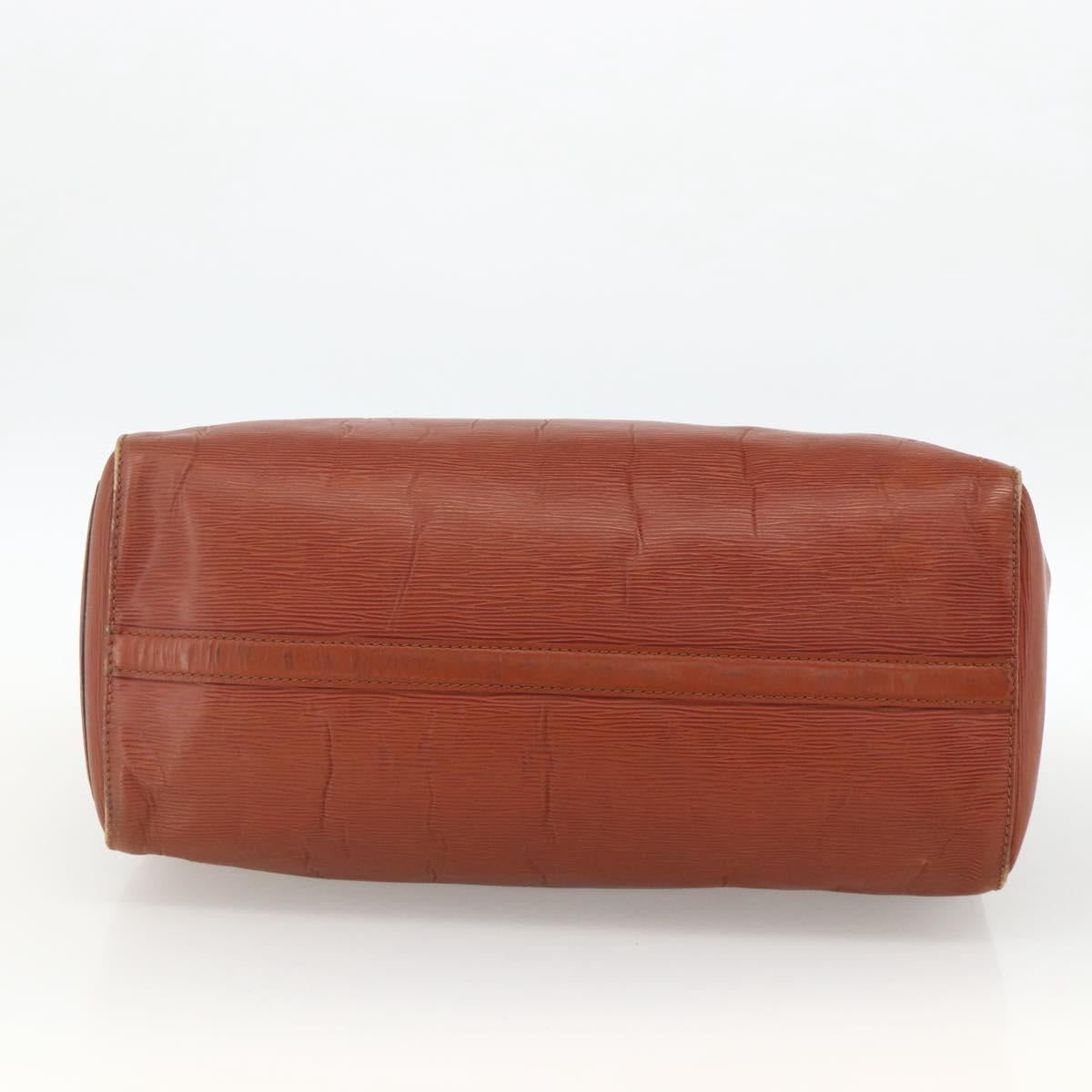 LOUIS VUITTON Epi Speedy 40 Hand Bag Brown Kenya M42983 LV Auth BA11926