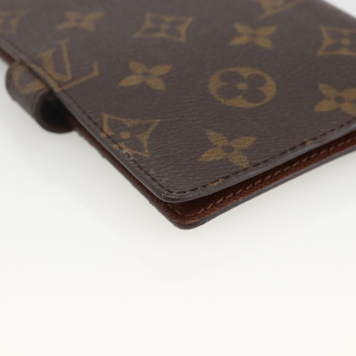 LOUIS VUITTON Monogram Agenda PM Day Planner Cover R20005 LV Auth BA11927