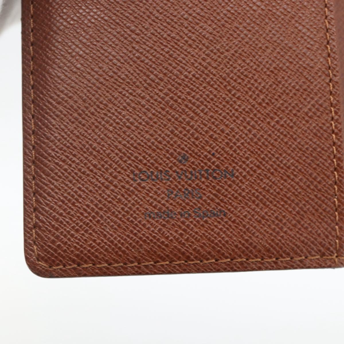 LOUIS VUITTON Monogram Agenda PM Day Planner Cover R20005 LV Auth BA11927