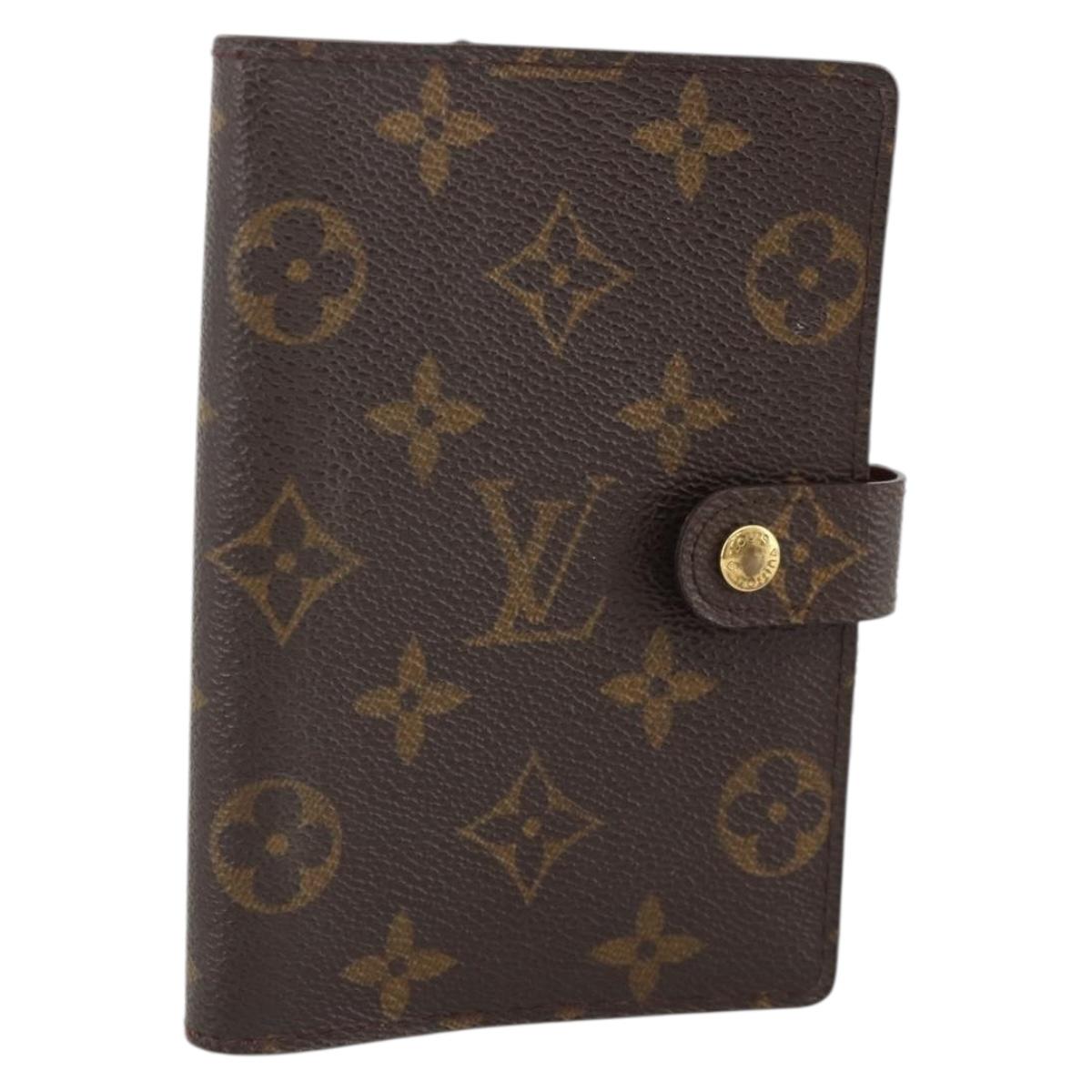 LOUIS VUITTON Monogram Agenda PM Day Planner Cover R20005 LV Auth BA11927