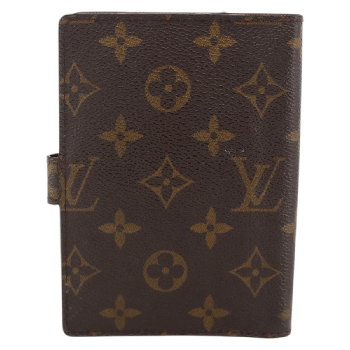LOUIS VUITTON Monogram Agenda PM Day Planner Cover R20005 LV Auth BA11927