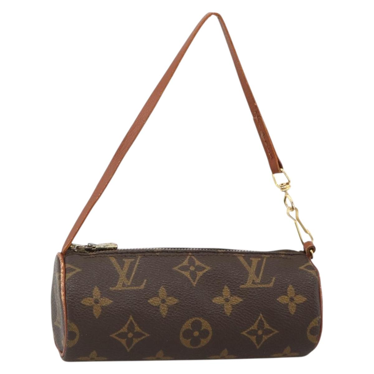 LOUIS VUITTON Monogram Papillon Pouch LV Auth BA11945
