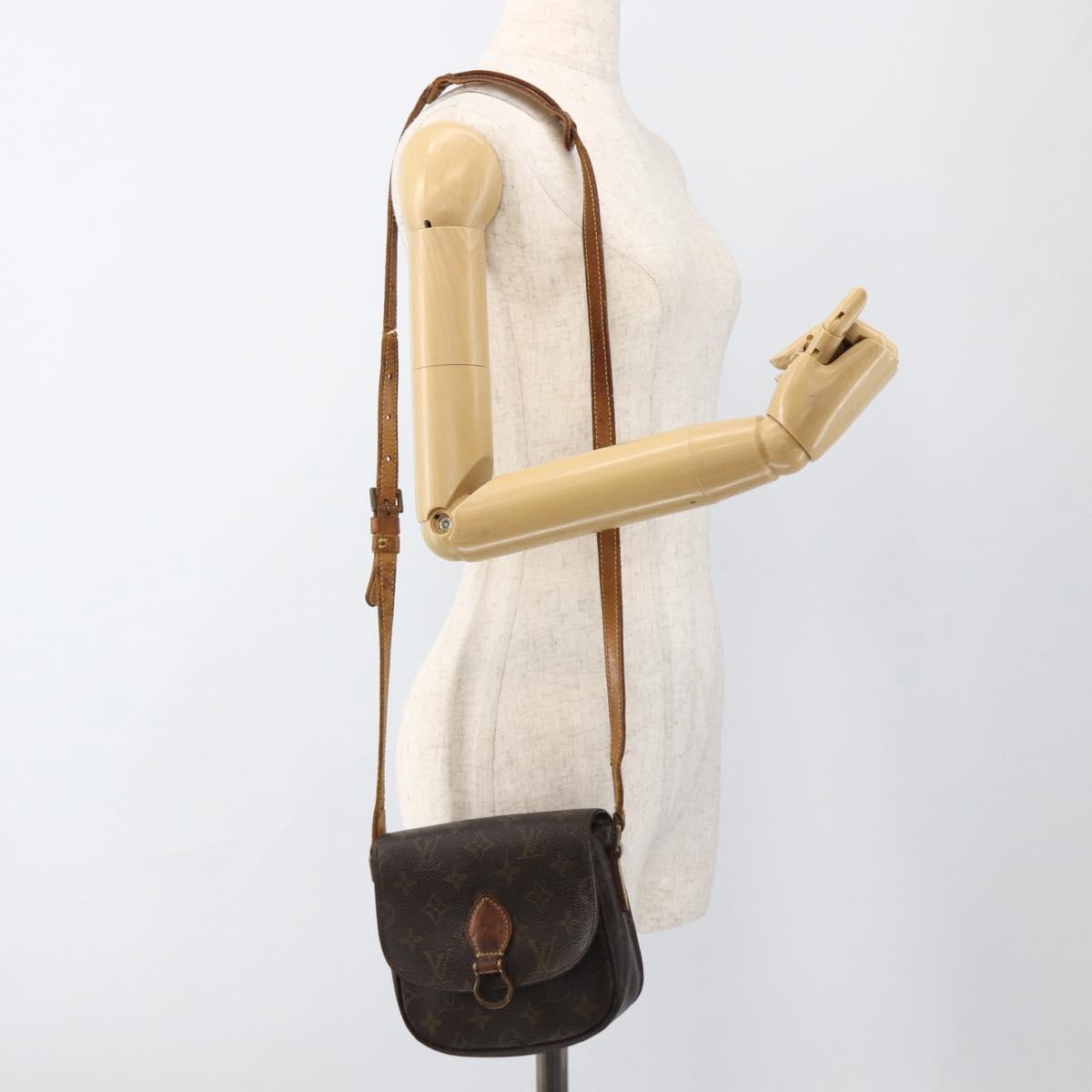 LOUIS VUITTON Monogram Saint Cloud PM Shoulder Bag M51244 LV Auth BA11947