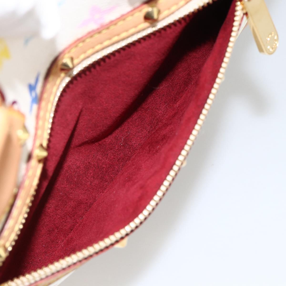 LOUIS VUITTON Monogram Multicolor Alma Hand Bag White M92647 LV Auth BA11955V
