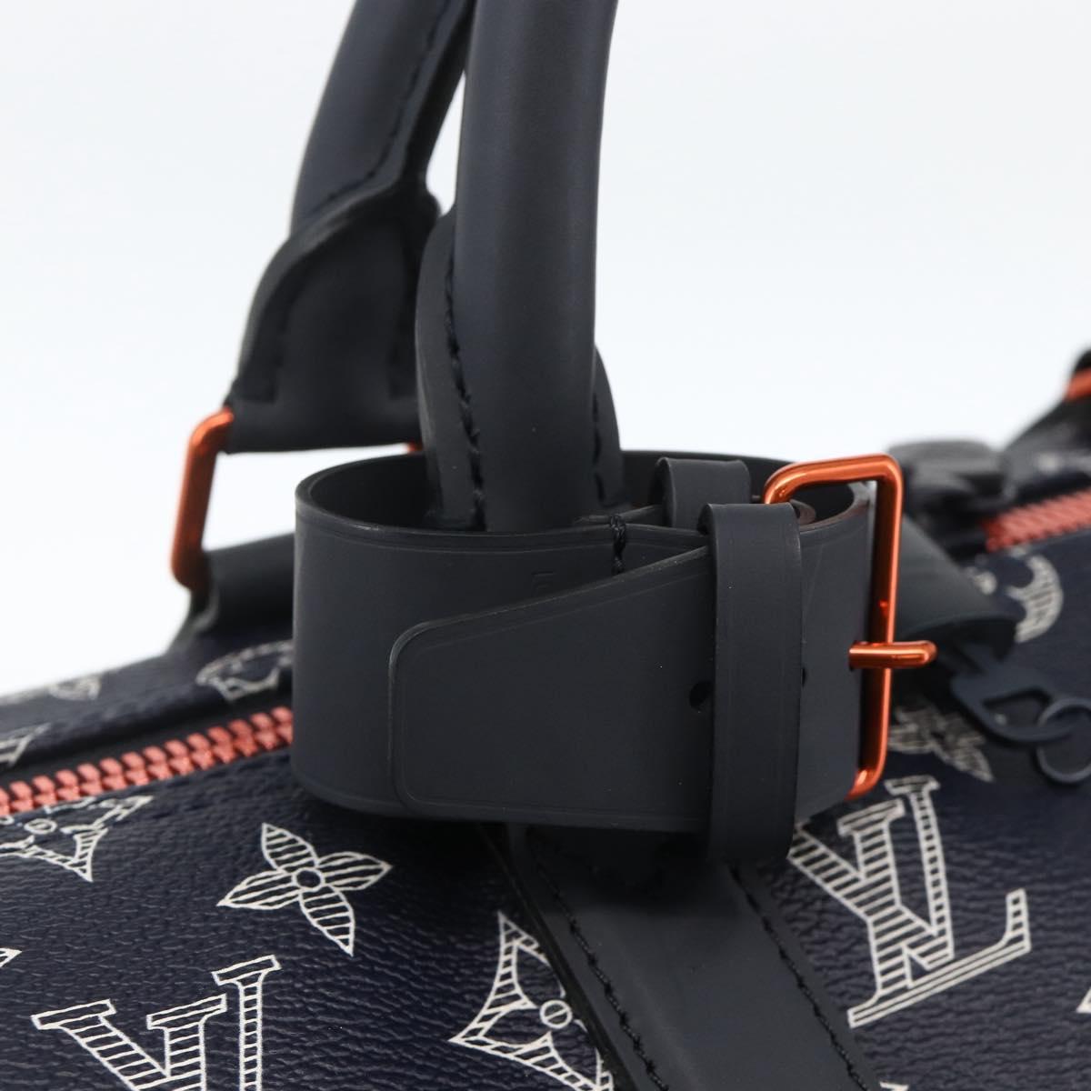 LOUIS VUITTON Ink Up Side Down Keepall Bandouliere 50 Bag M43684 Auth BA11968SAM