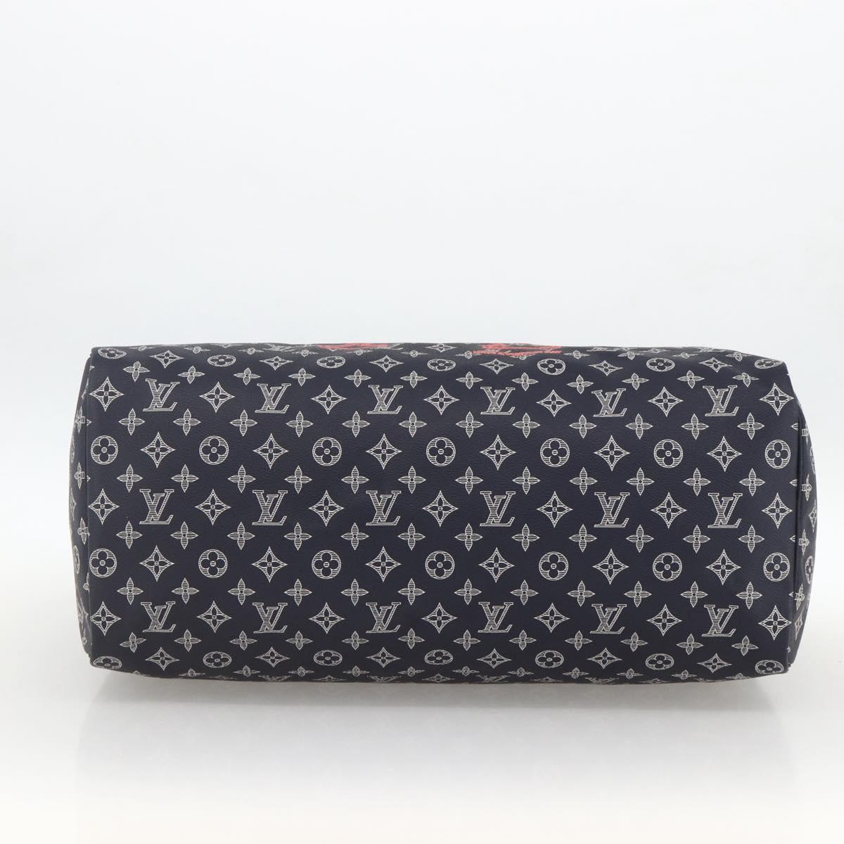 LOUIS VUITTON Ink Up Side Down Keepall Bandouliere 50 Bag M43684 Auth BA11968SAM