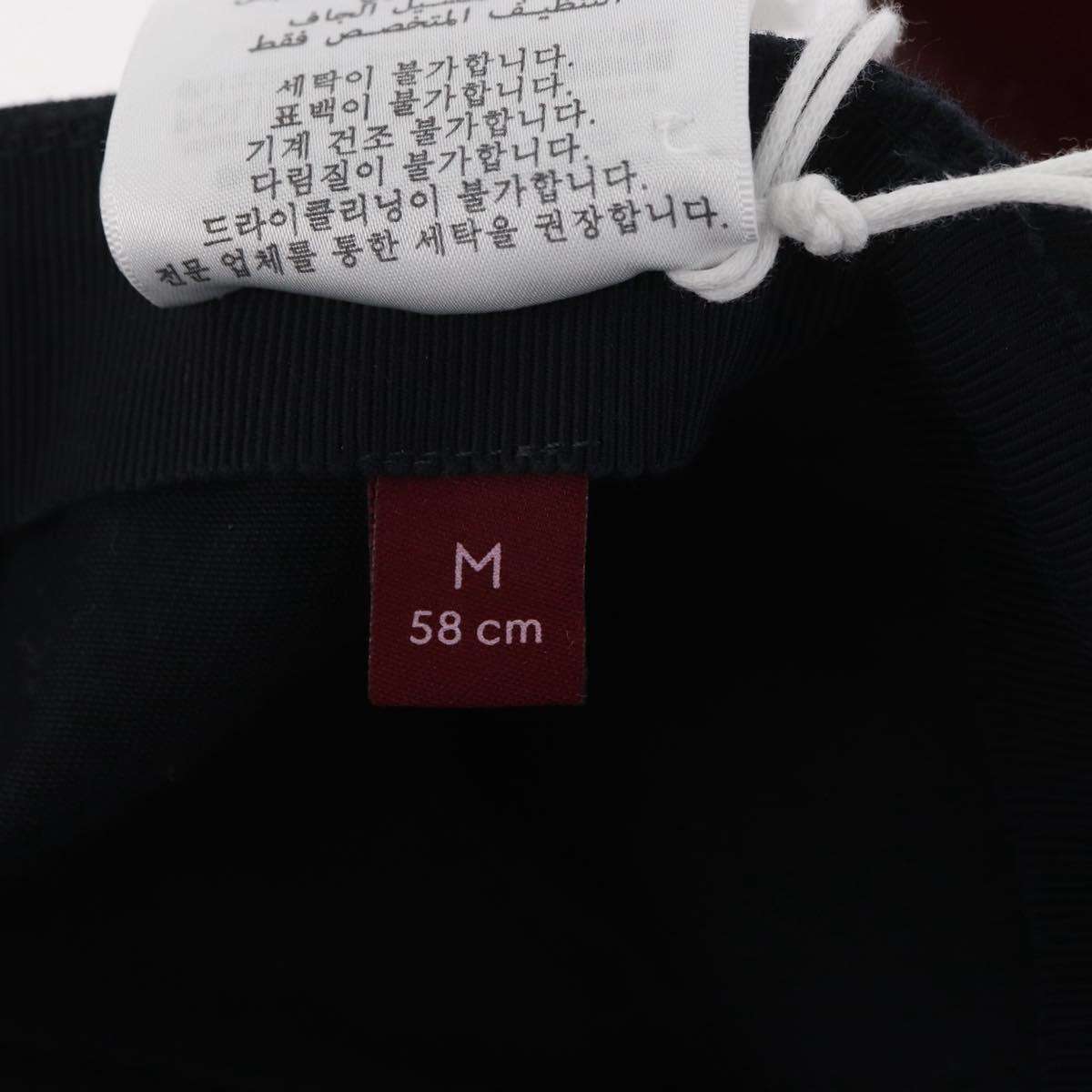 GUCCI Cap Canvas Black Auth BA11971A