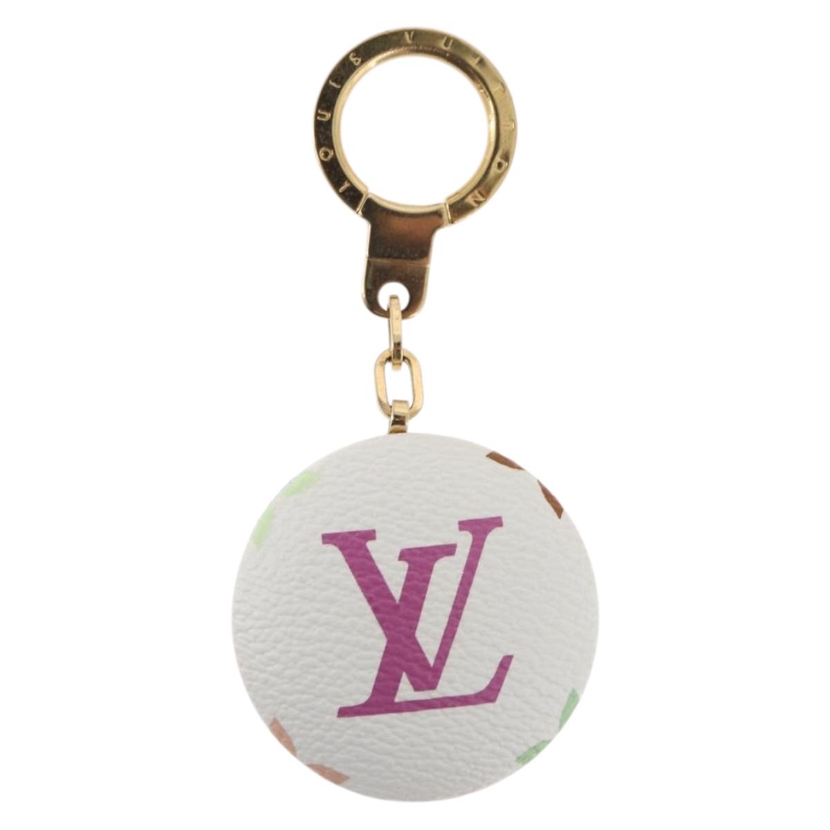 LOUIS VUITTON Monogram Multicolor Astropill Charm White M51911 LV Auth BA11974V