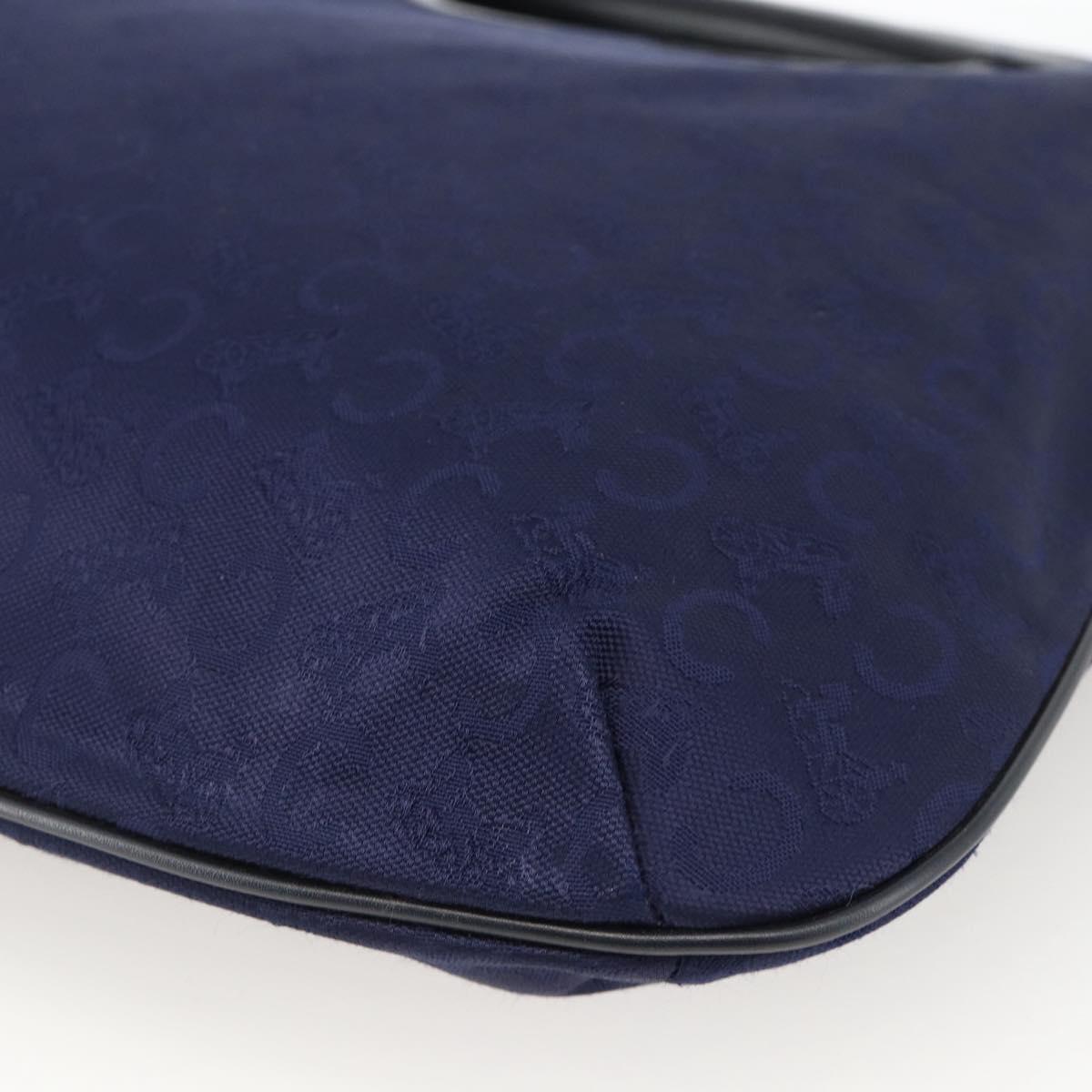 CELINE C Sulky Hand Bag Canvas Navy Auth BA11982A