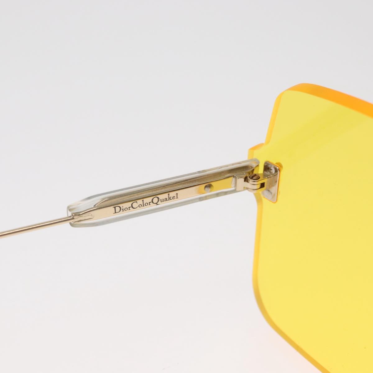 Christian Dior Sunglasses metal Yellow Auth BA11988M