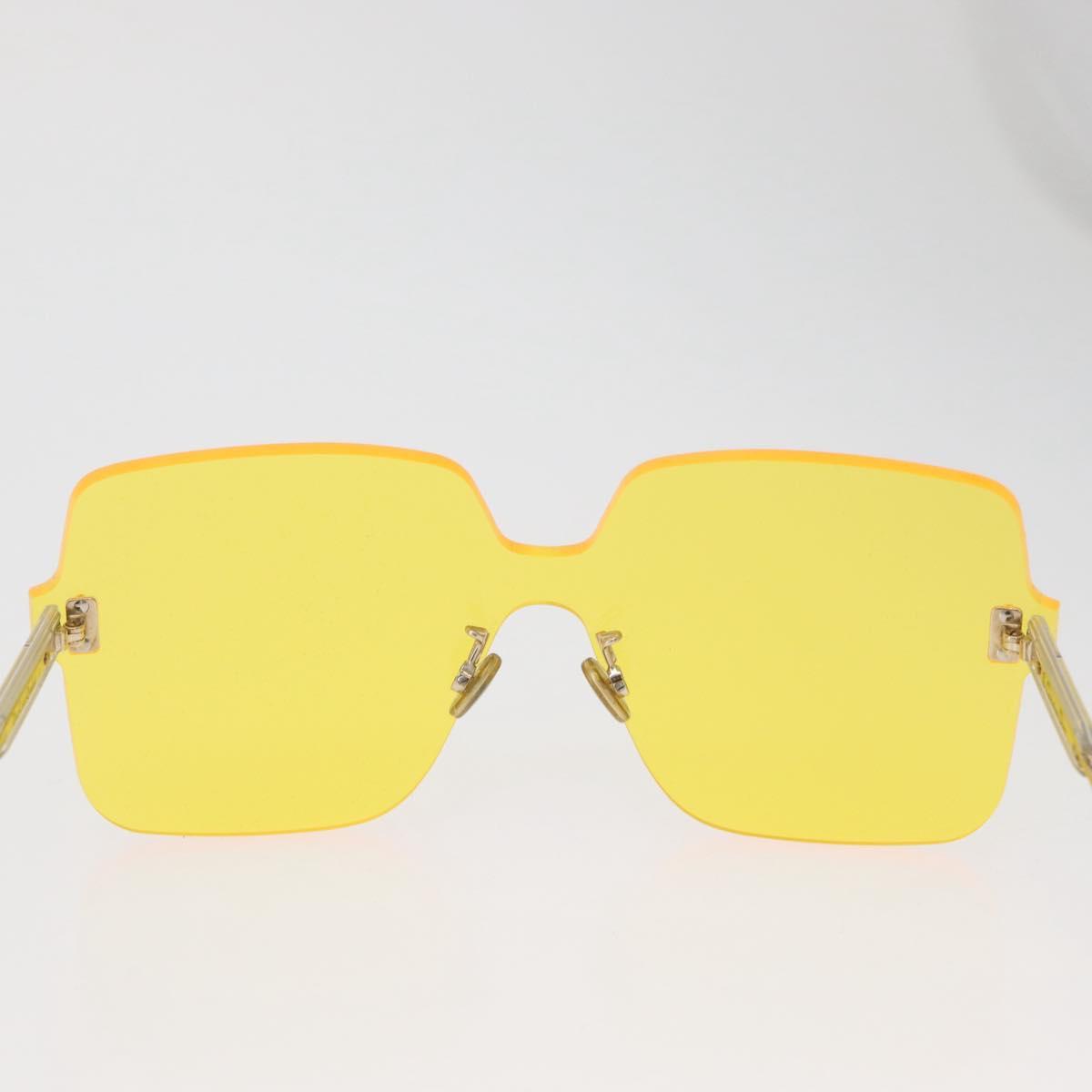 Christian Dior Sunglasses metal Yellow Auth BA11988M
