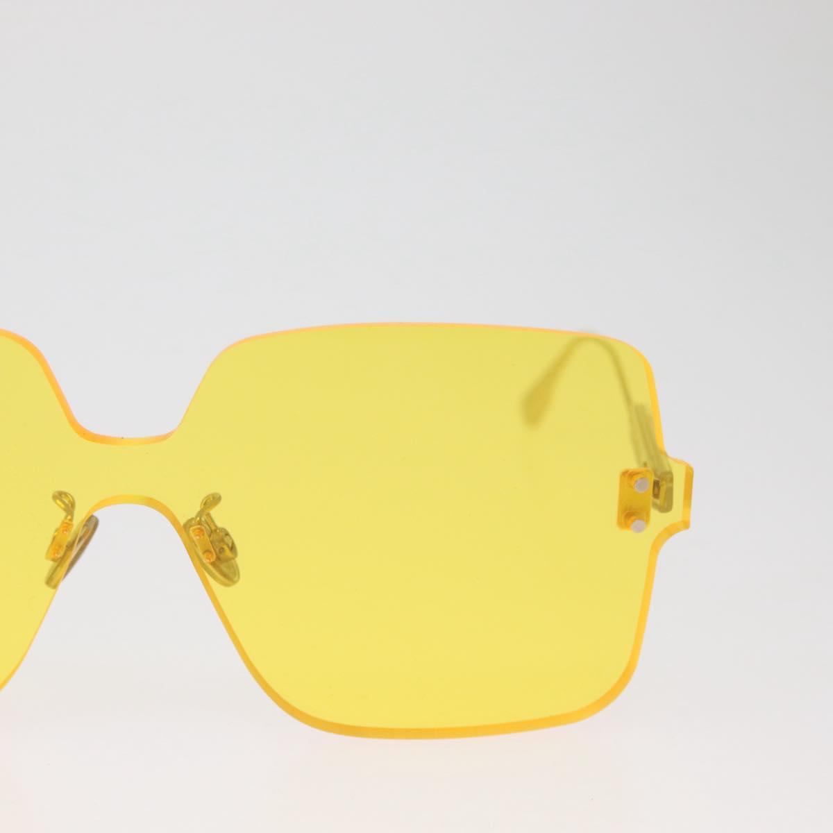Christian Dior Sunglasses metal Yellow Auth BA11988M