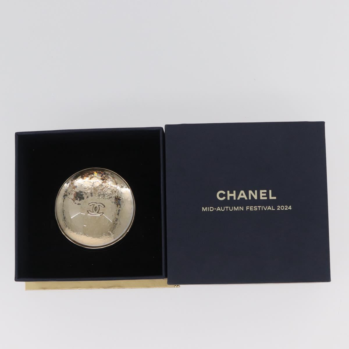 CHANEL COCO Mark Magnifier metal Clear CC Auth BA12017M