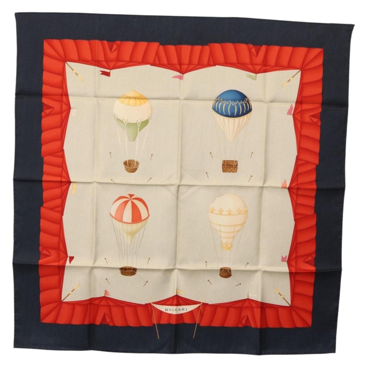 BVLGARI Scarf Silk Multicolor Auth BA12024A