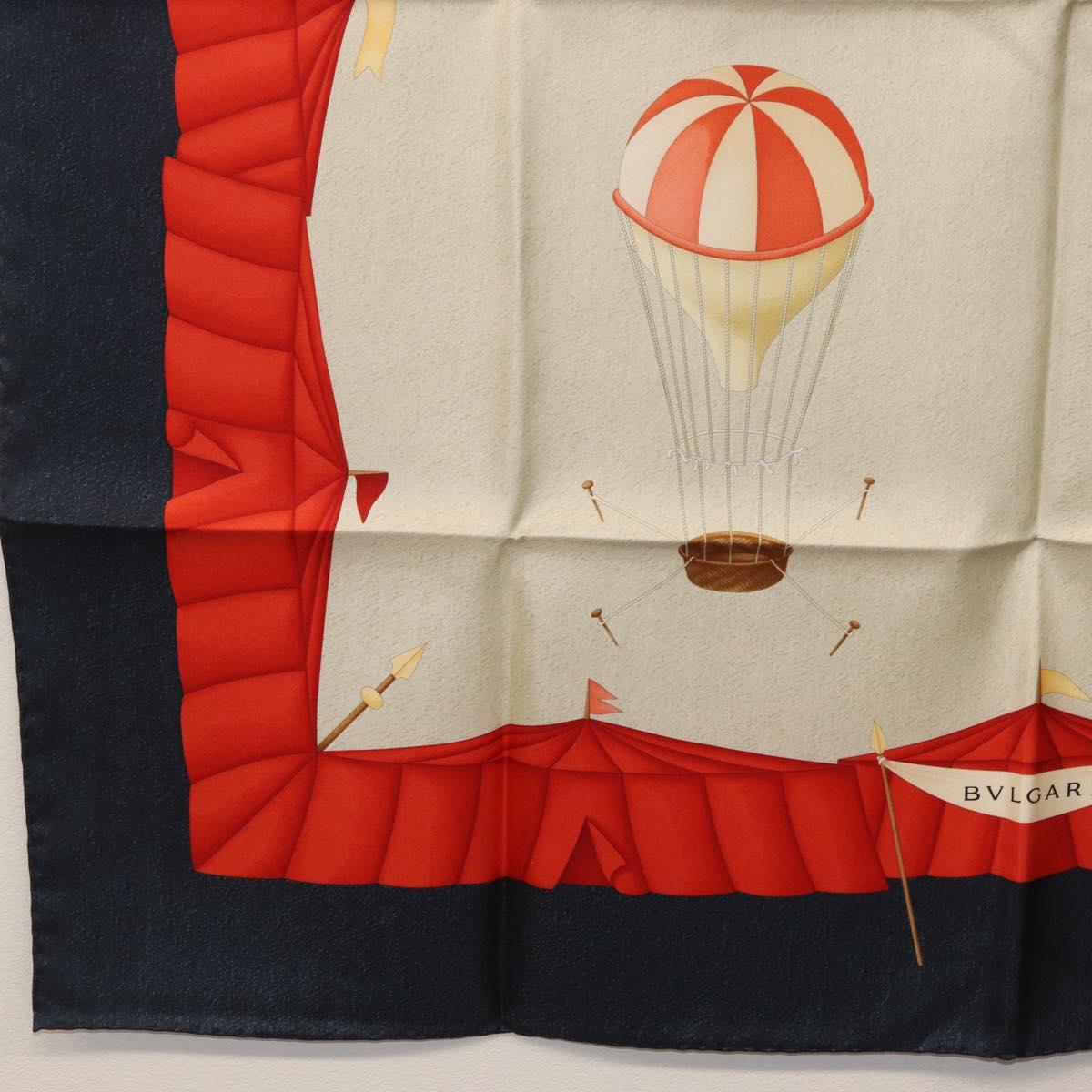 BVLGARI Scarf Silk Multicolor Auth BA12024A
