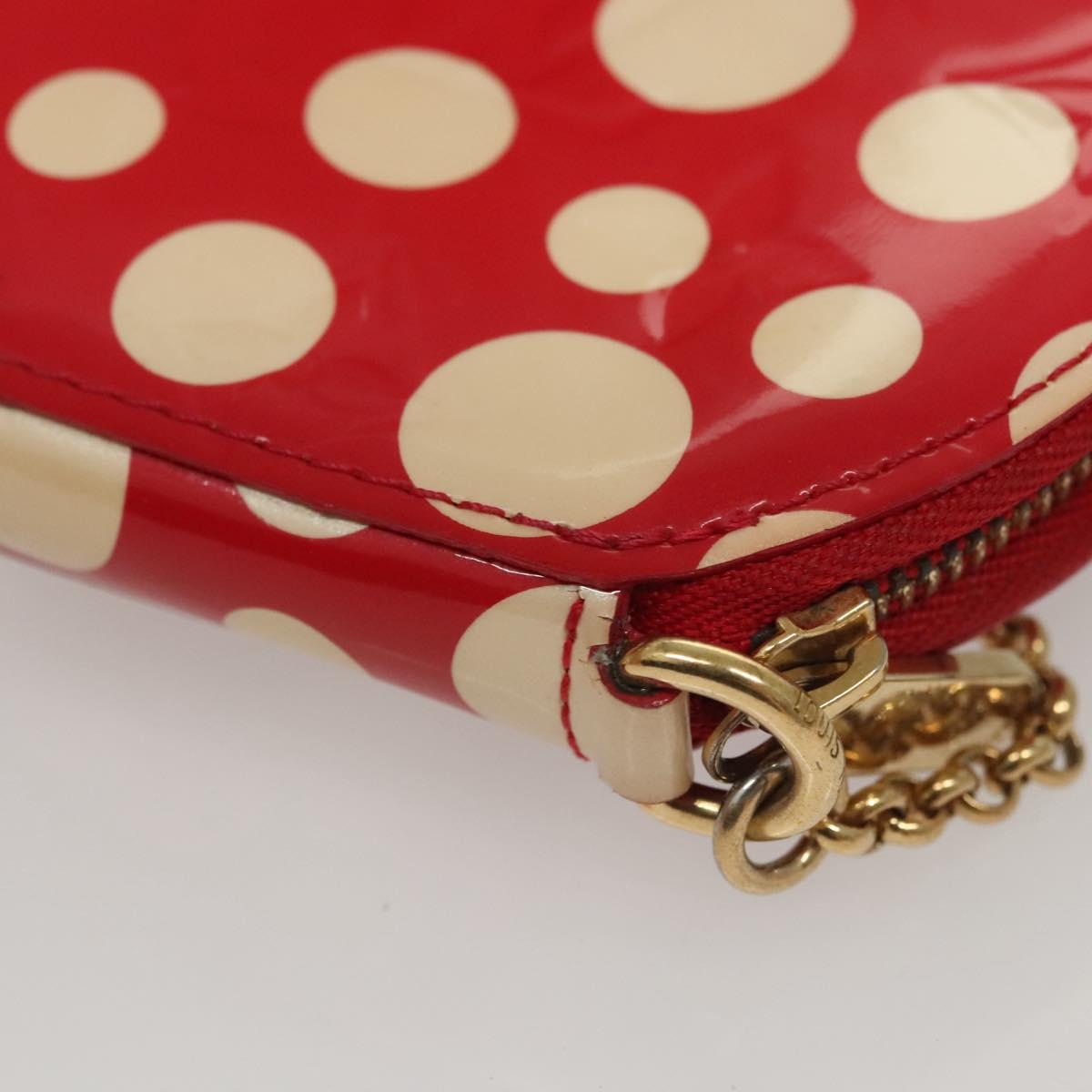 LOUIS VUITTON Vernis Dot Infinity Porte Monnaie Chapeau M91570 LV Auth BA1203