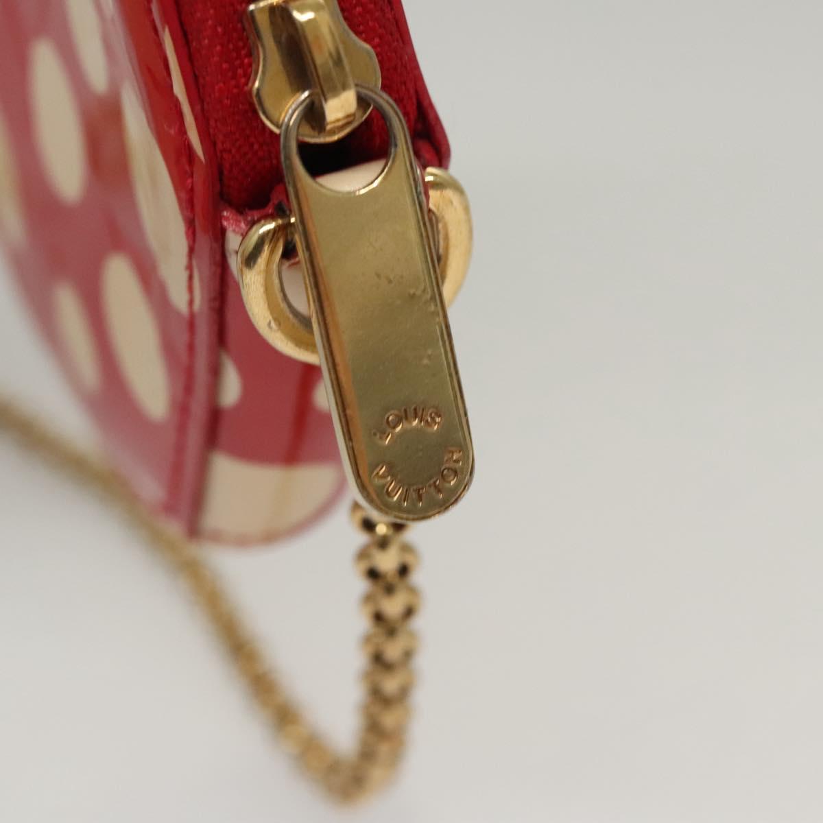 LOUIS VUITTON Vernis Dot Infinity Porte Monnaie Chapeau M91570 LV Auth BA1203