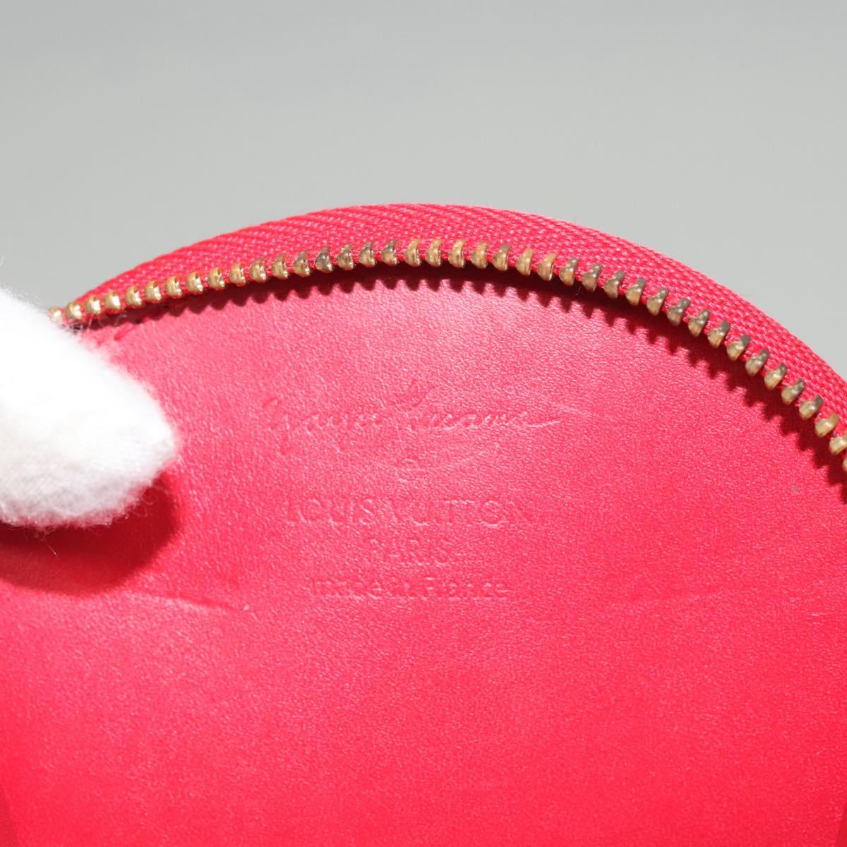 LOUIS VUITTON Vernis Dot Infinity Porte Monnaie Chapeau M91570 LV Auth BA1203