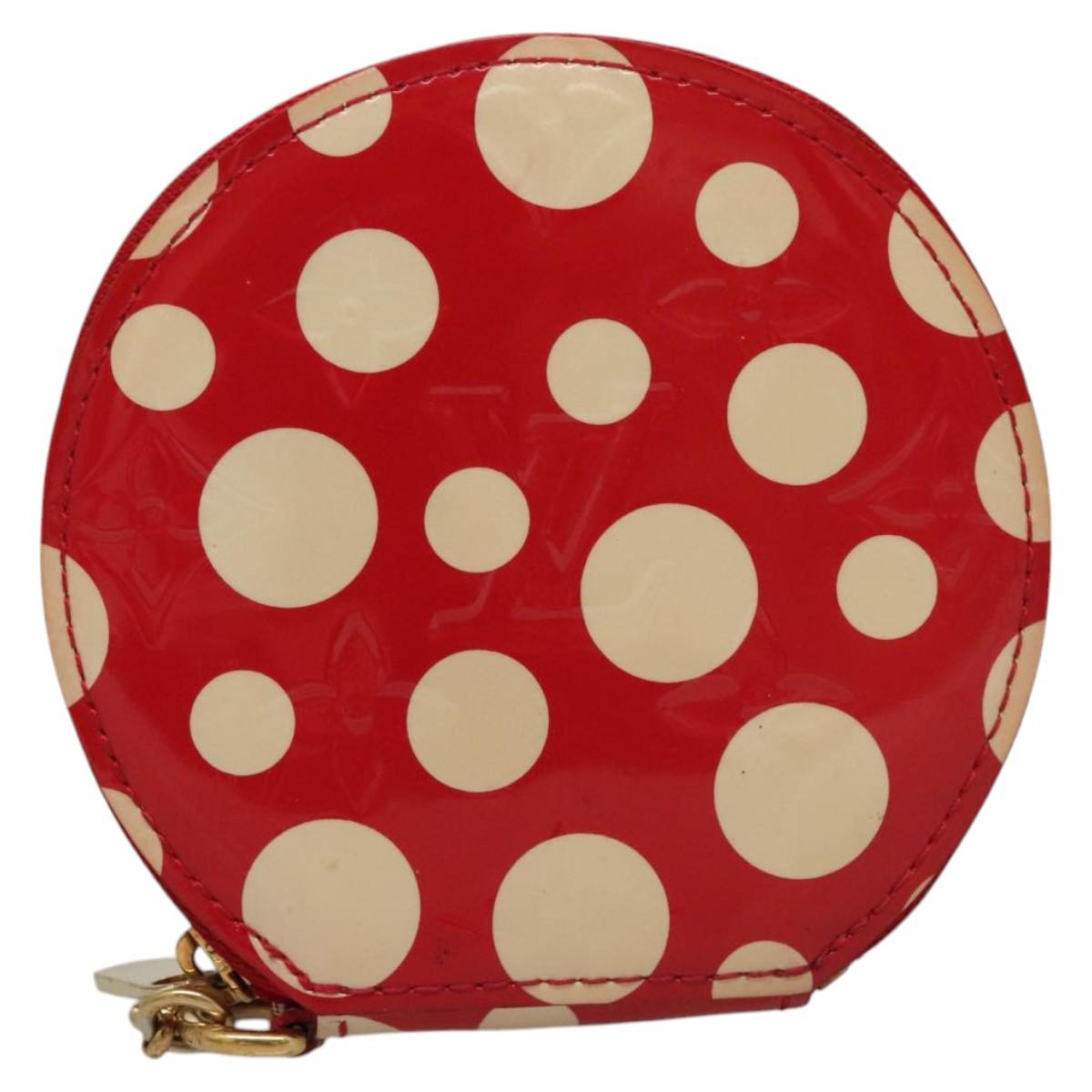 LOUIS VUITTON Vernis Dot Infinity Porte Monnaie Chapeau M91570 LV Auth BA1203