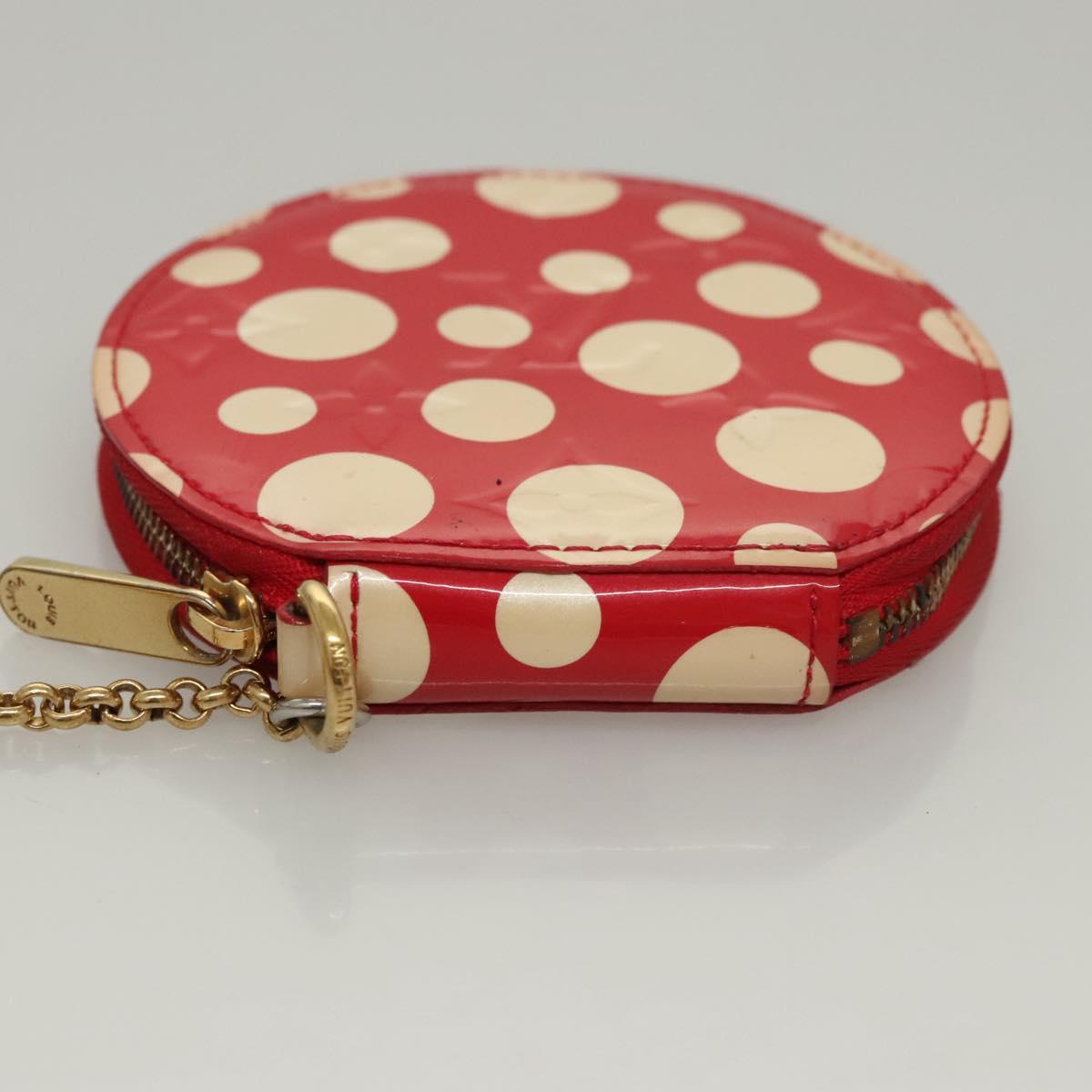 LOUIS VUITTON Vernis Dot Infinity Porte Monnaie Chapeau M91570 LV Auth BA1203