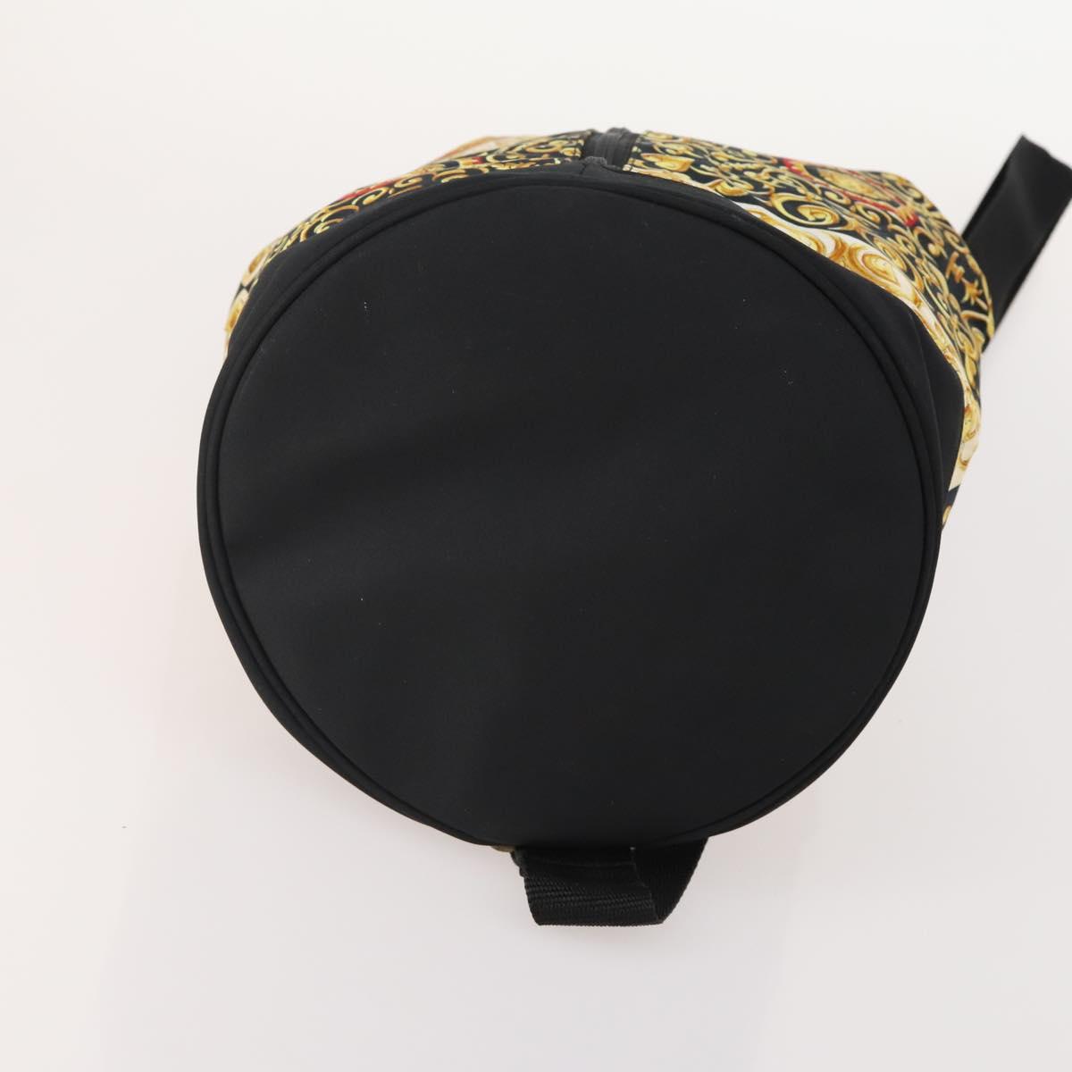 VERSACE Shoulder Bag Canvas Multicolor Gold Auth BA12046A