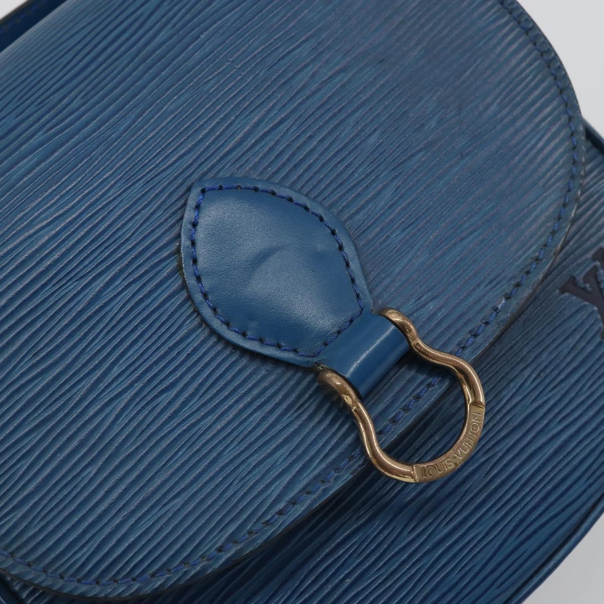 LOUIS VUITTON Epi Saint Cloud PM Shoulder Bag Blue M52195 LV Auth BA12068A