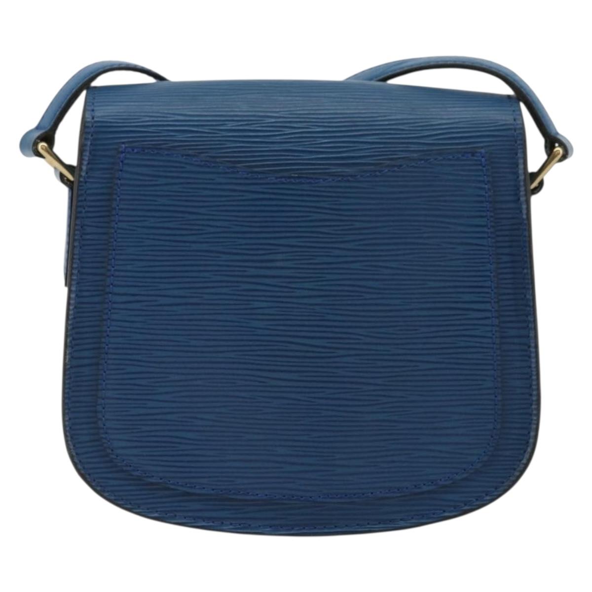 LOUIS VUITTON Epi Saint Cloud PM Shoulder Bag Blue M52195 LV Auth BA12068A