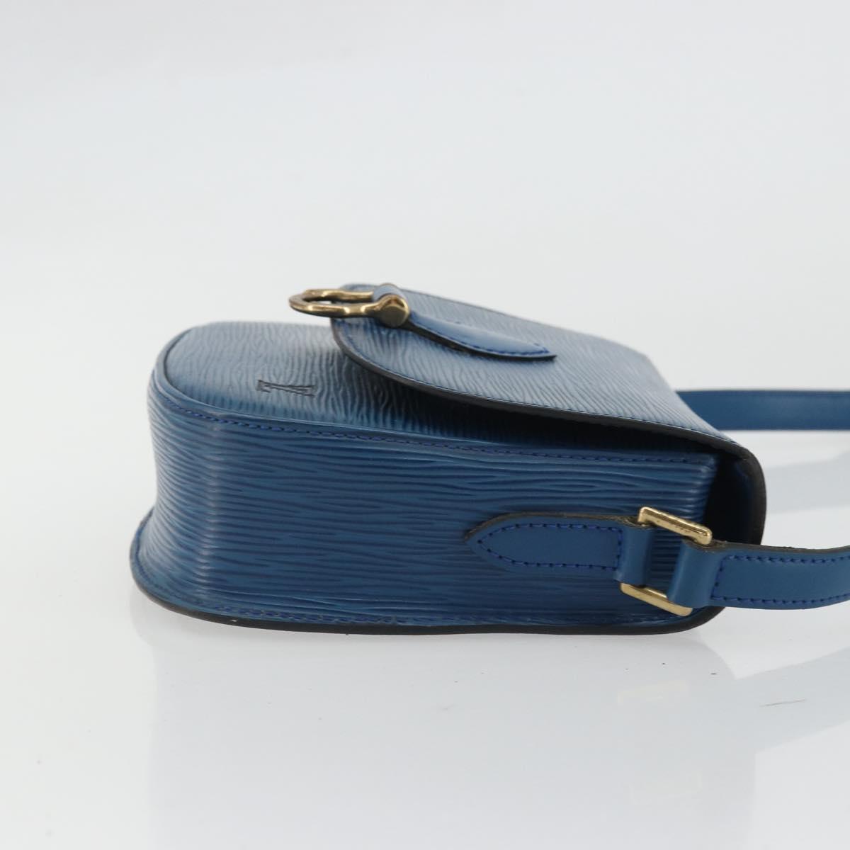 LOUIS VUITTON Epi Saint Cloud PM Shoulder Bag Blue M52195 LV Auth BA12068A