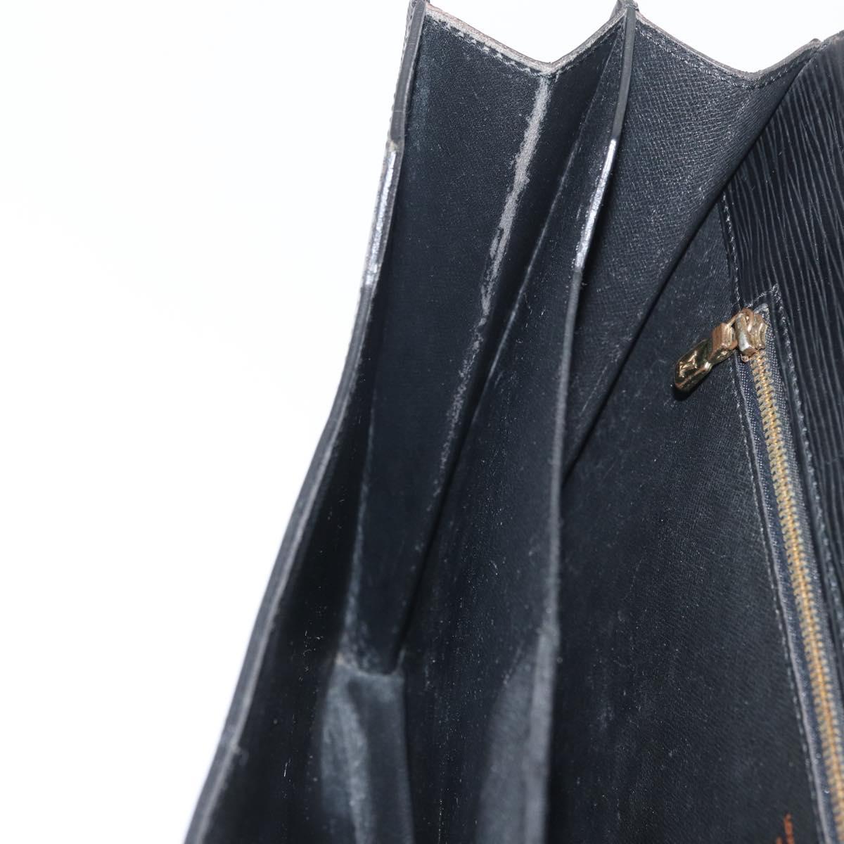 LOUIS VUITTON Epi Serviette Conseiller Business Bag Black M54422 LV Auth BA12072