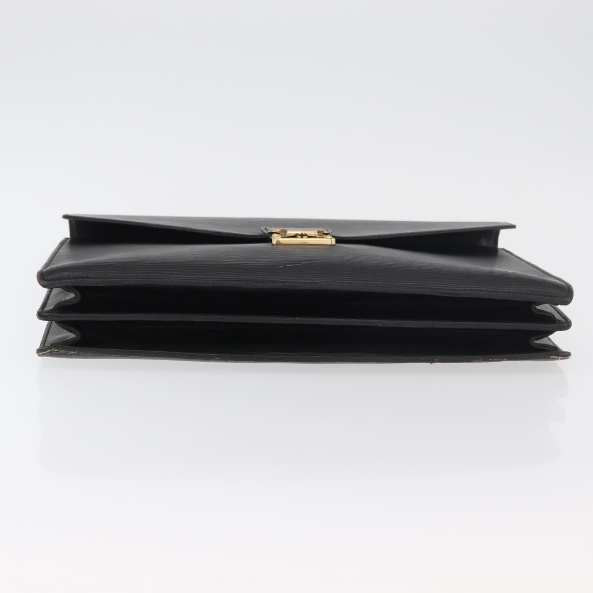 LOUIS VUITTON Epi Serviette Conseiller Business Bag Black M54422 LV Auth BA12072