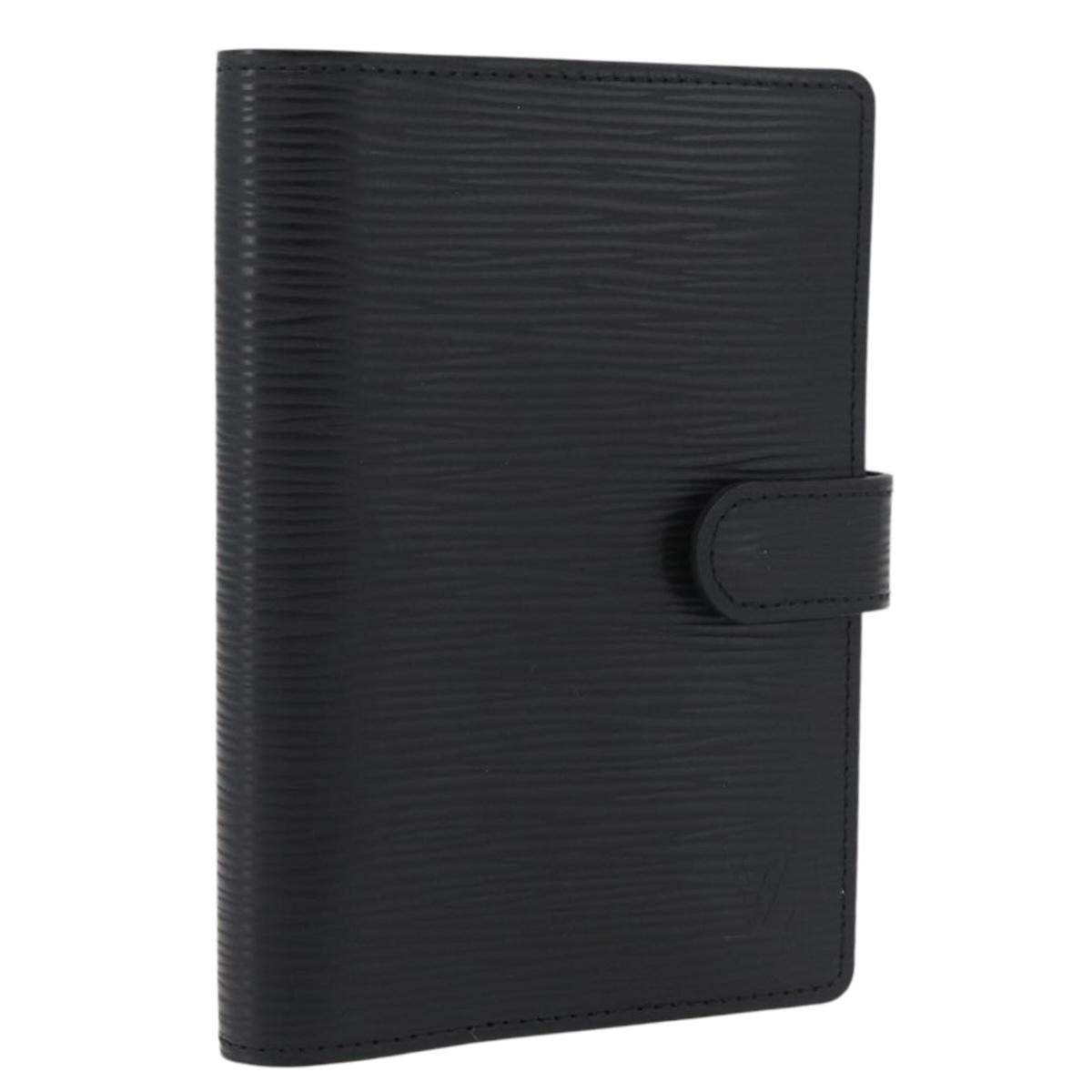 LOUIS VUITTON Epi Agenda PM Day Planner Cover Black R20092 LV Auth BA12079A