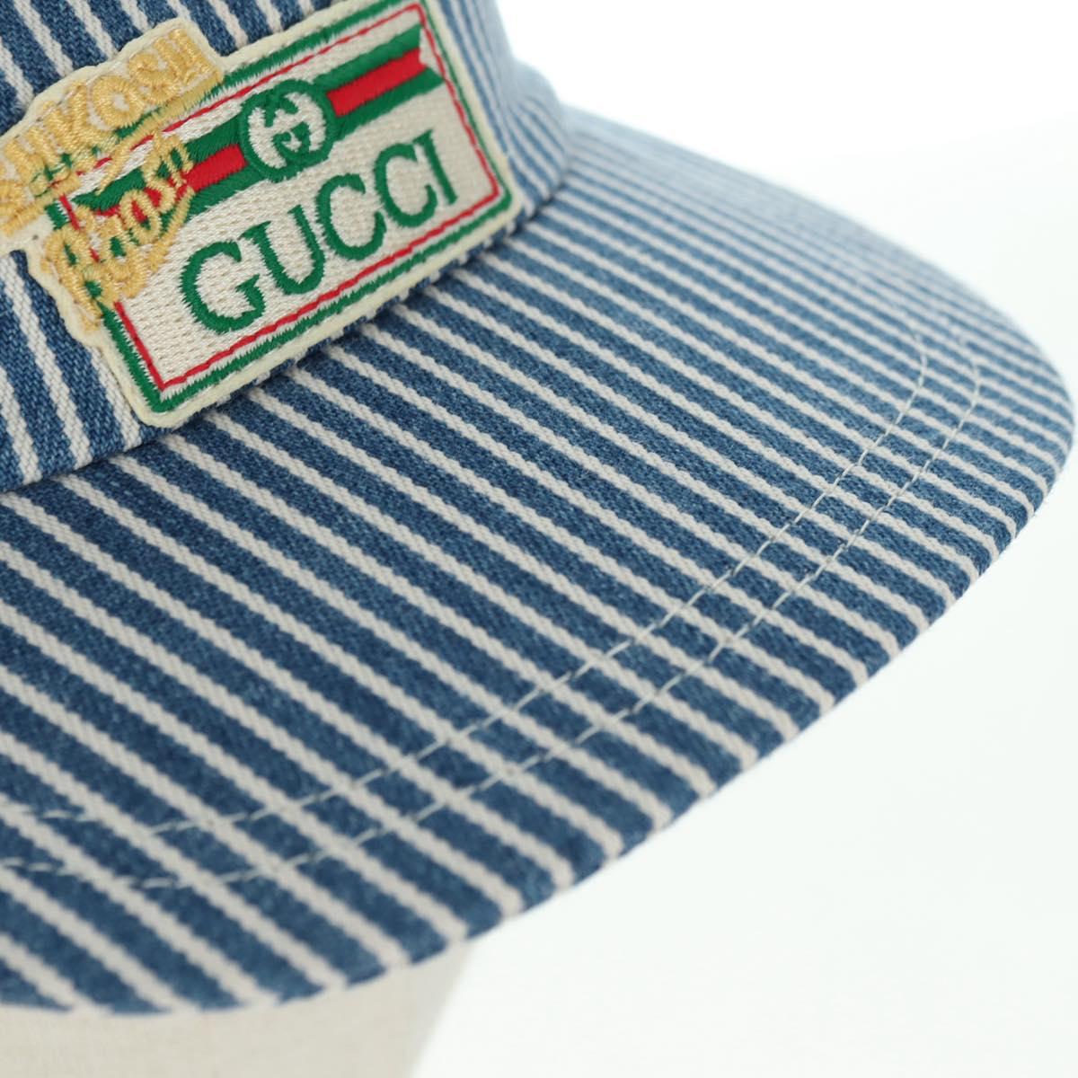 GUCCI Cap Cotton Blue Auth BA12082A