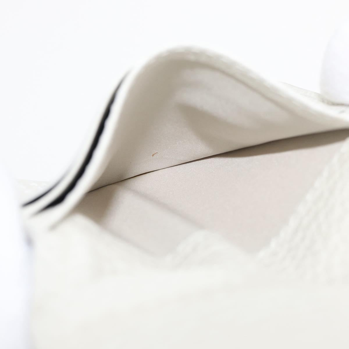 Maison Margiela Card Key Case Leather White Auth BA12102A
