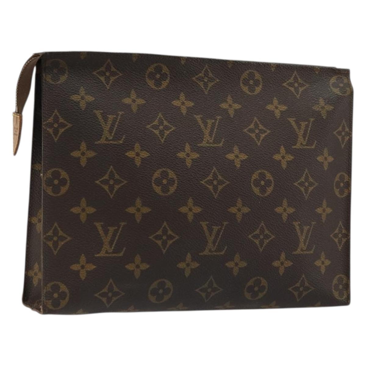 LOUIS VUITTON Monogram Poche Toilette 26 Pouch M47542 LV Auth BA12103