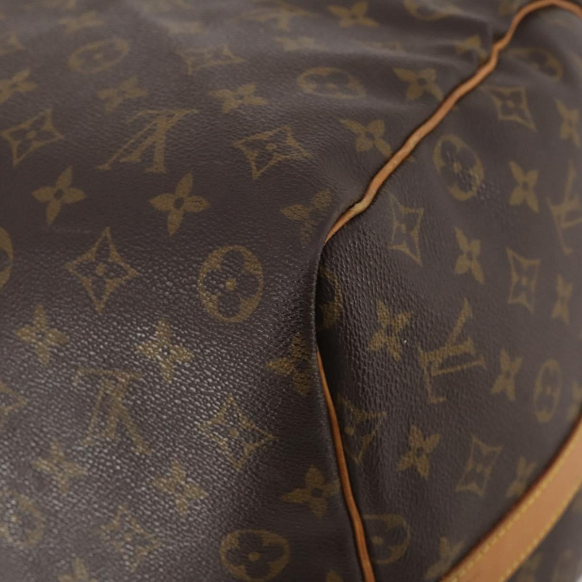 LOUIS VUITTON Monogram Keepall Bandouliere 60 Boston Bag M41412 LV Auth BA12107