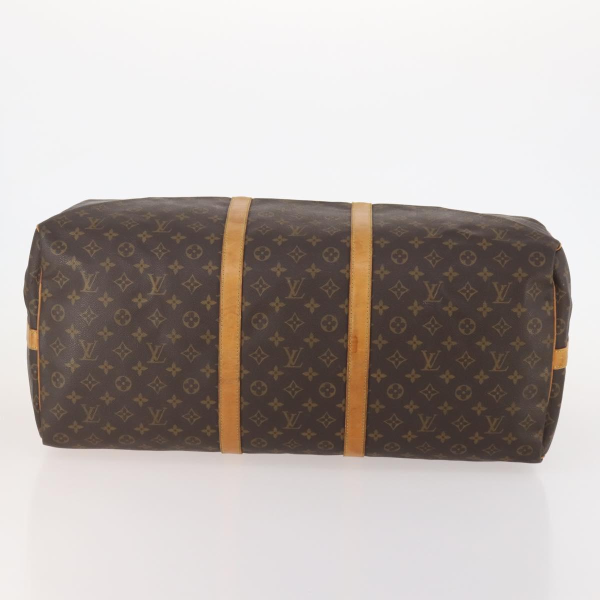 LOUIS VUITTON Monogram Keepall Bandouliere 60 Boston Bag M41412 LV Auth BA12107
