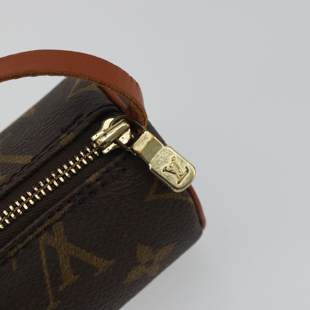 LOUIS VUITTON Monogram Papillon Pouch LV Auth BA12116